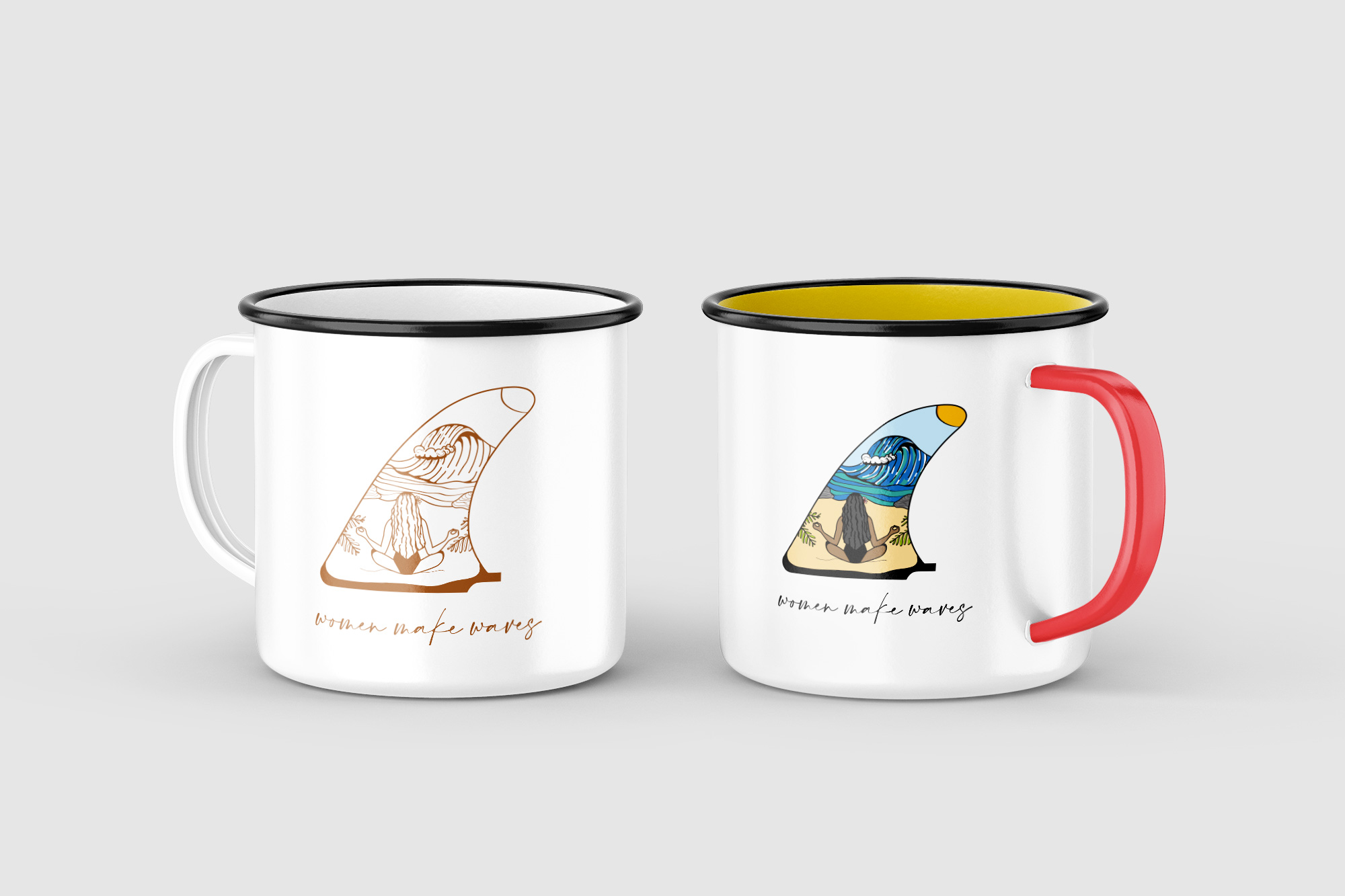 Tasse floquée Women Make Waves